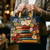 Ručna torba - Cvjetni Uzorak i Knjige